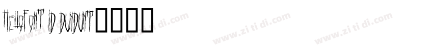 HelloFont ID DunDunT字体转换